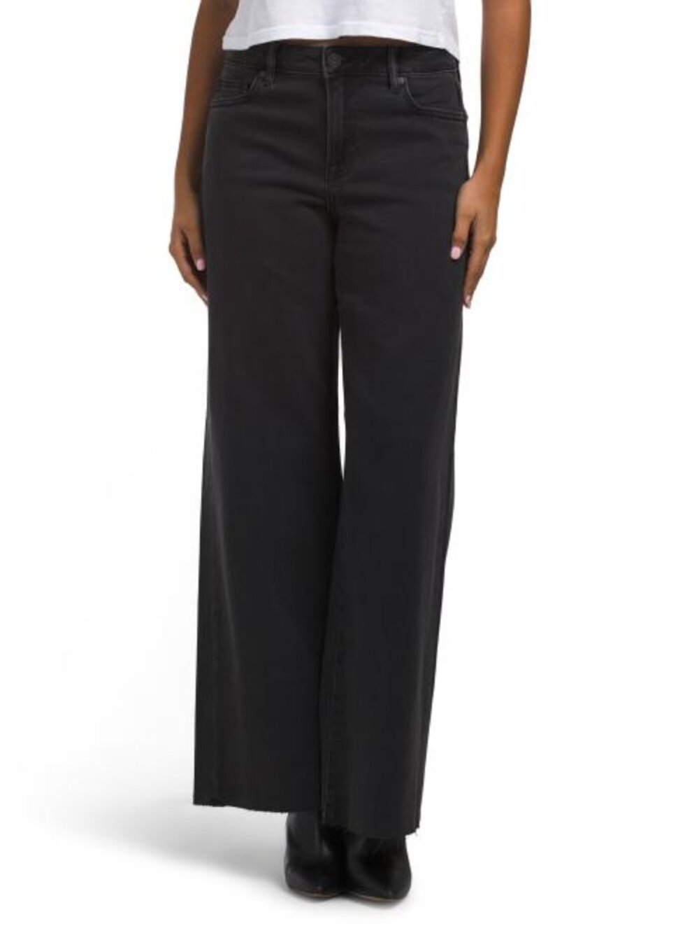 HIDDEN Clean Stretch High Rise Wide Leg Jeans